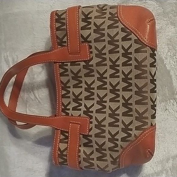 Michael Kors tote bag in brown and orange - Picture 4 of 6